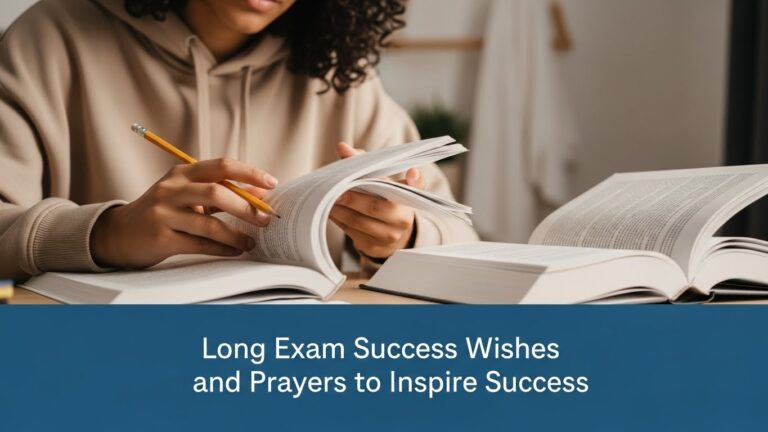 Long Exam Success Wishes and Prayers to Inspire Success 2026