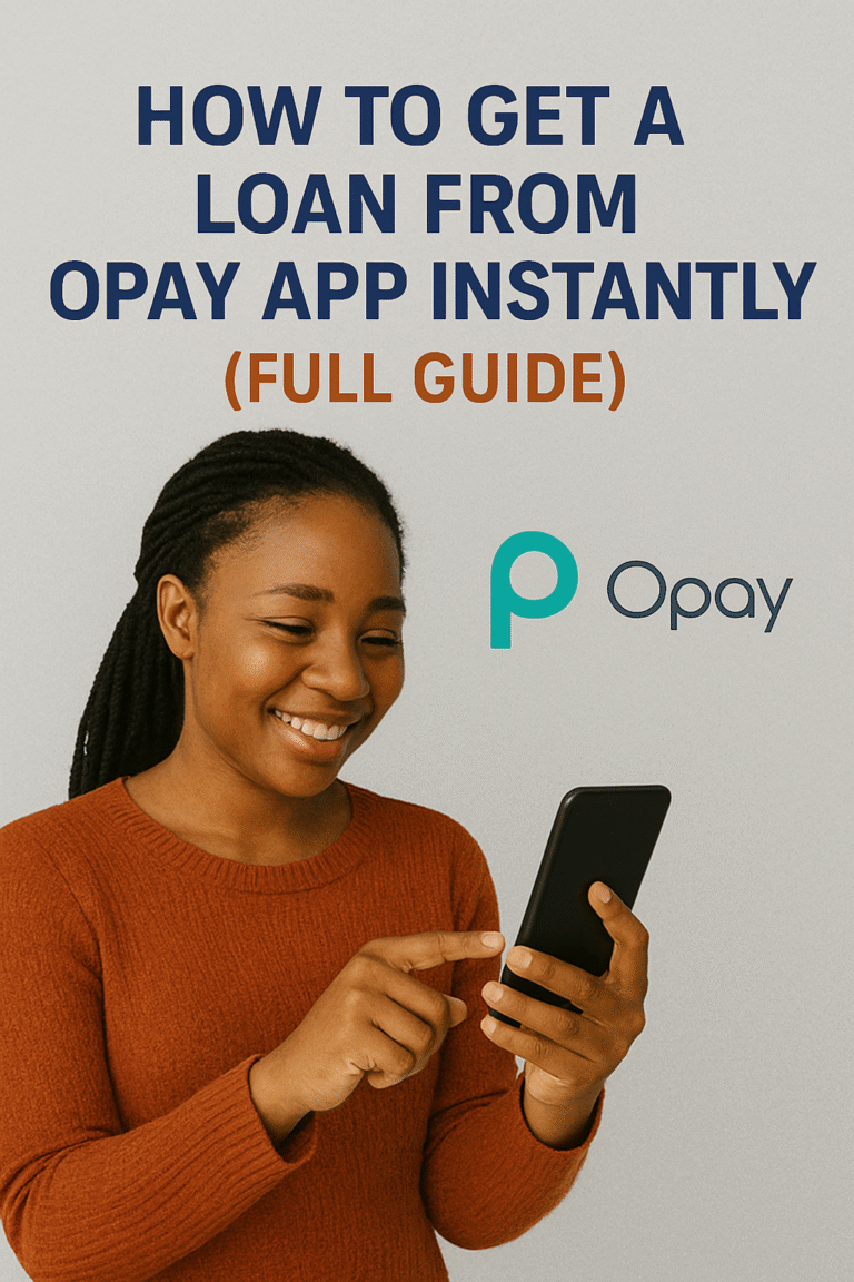 How to Get a Loan from Opay App Instantly (Full Guide)