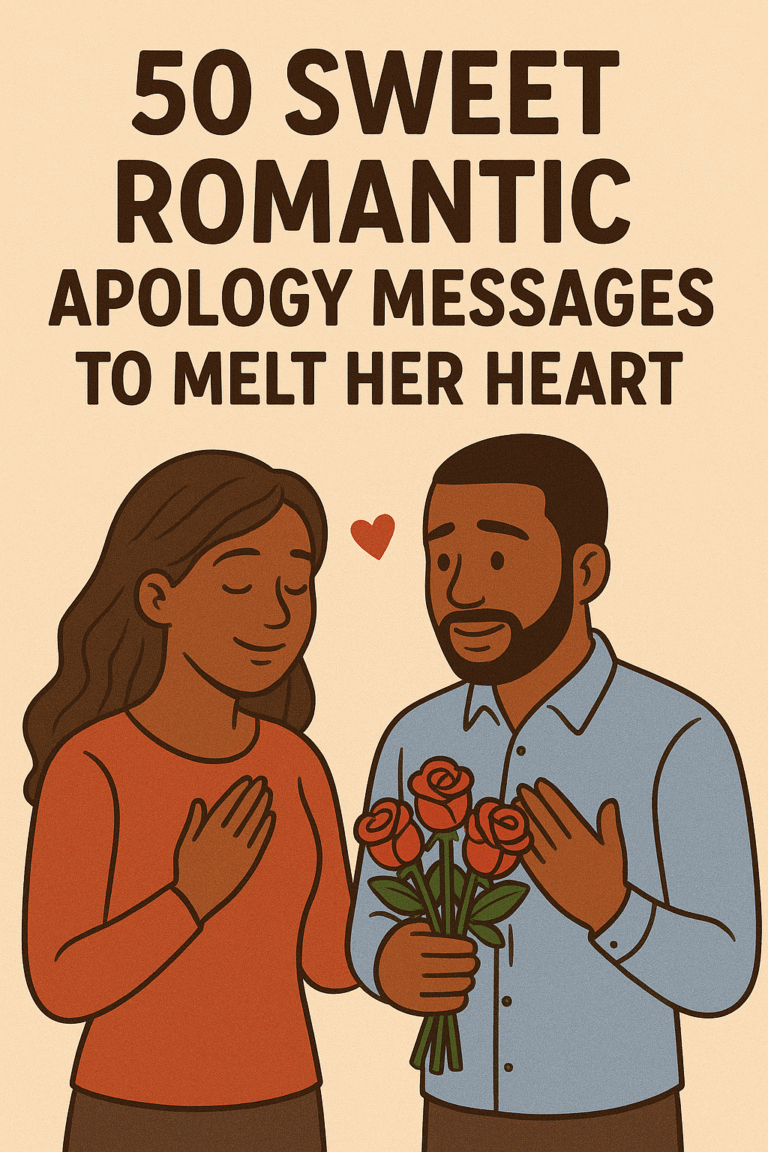 50 Sweet Romantic Apology Messages to Melt Her Heart