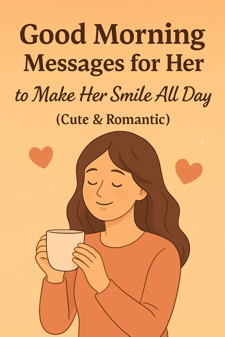 100 Good Morning Messages for Her to Make Her Smile All Day (Cute & Romantic)