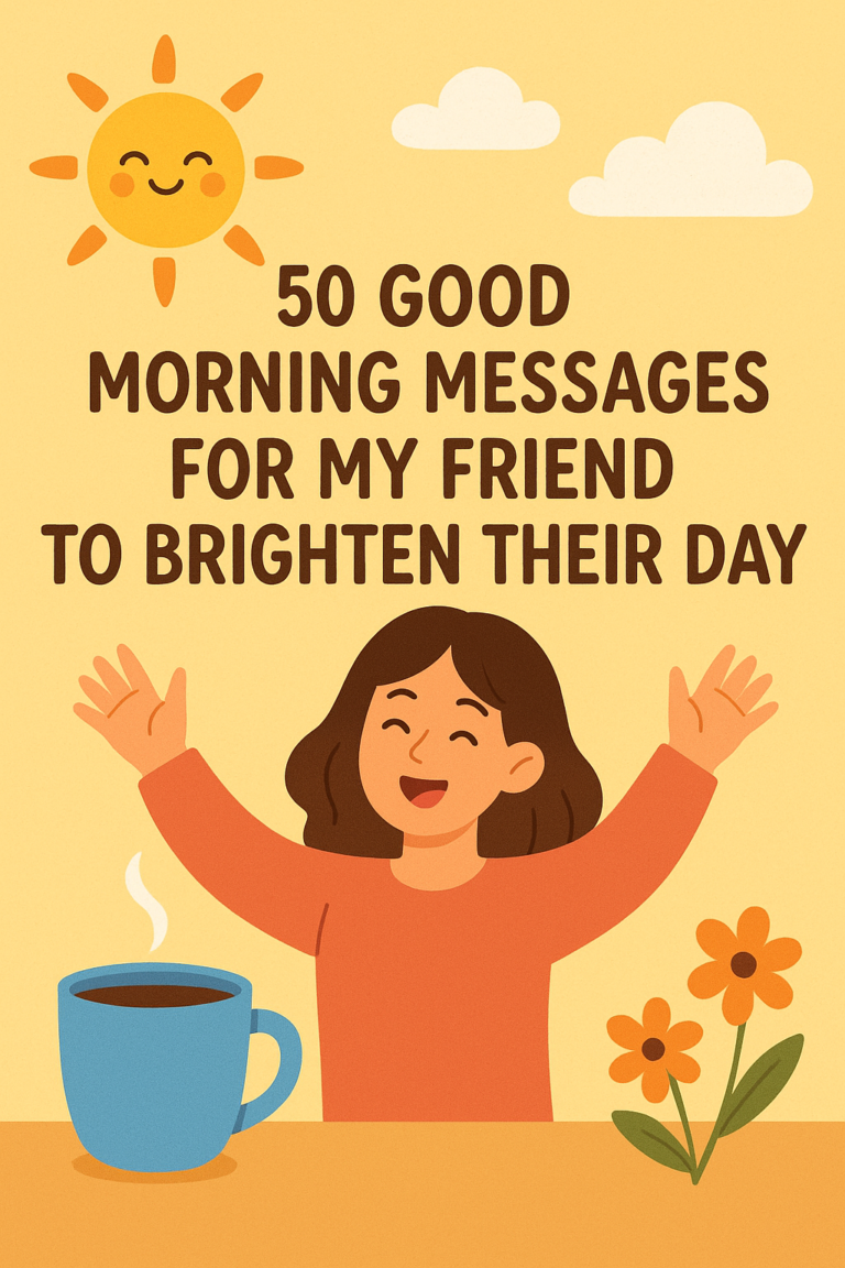 50 Good Morning Messages for My Friend to Brighten Their Day
