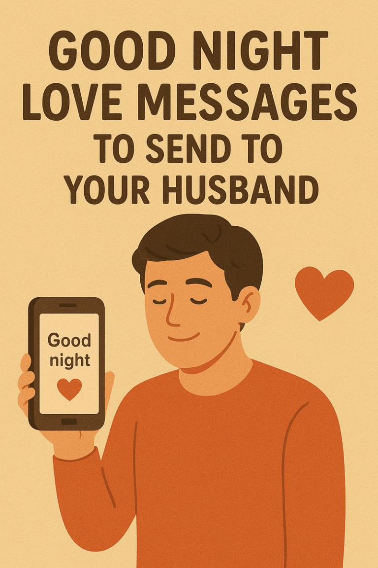 Sweet Good Night Love Messages to Send to Your Husband (Romantic & Heartfelt)