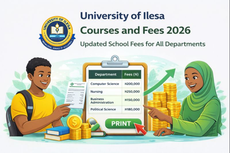 University of Ilesa Courses and Fees 2026: Updated School Fees for All Departments
