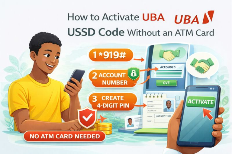 How to Activate UBA USSD Code Without an ATM Card (Step-by-Step Guide)