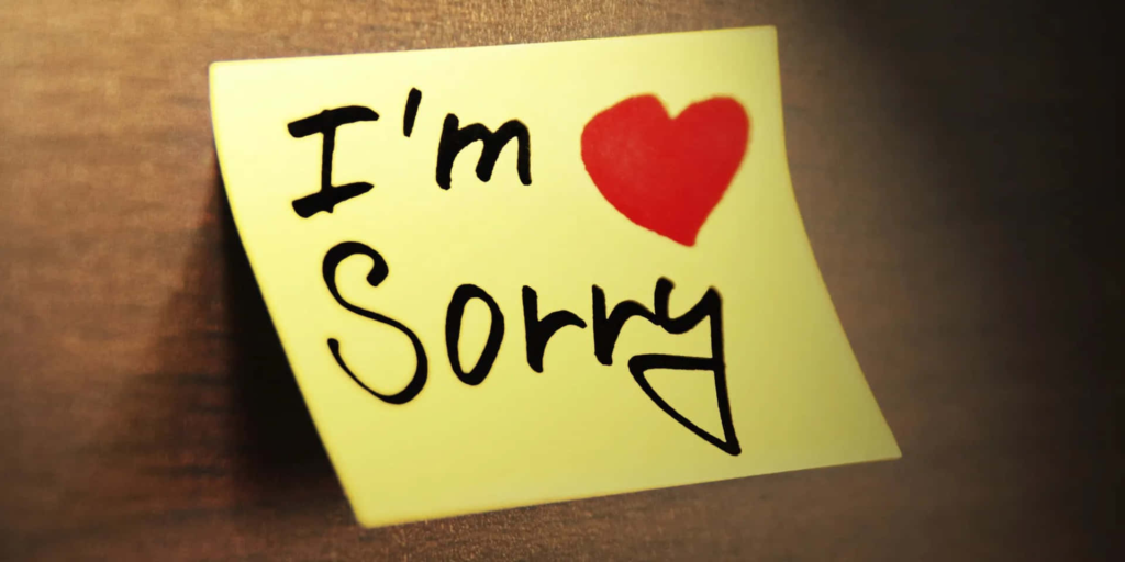 Apology Message