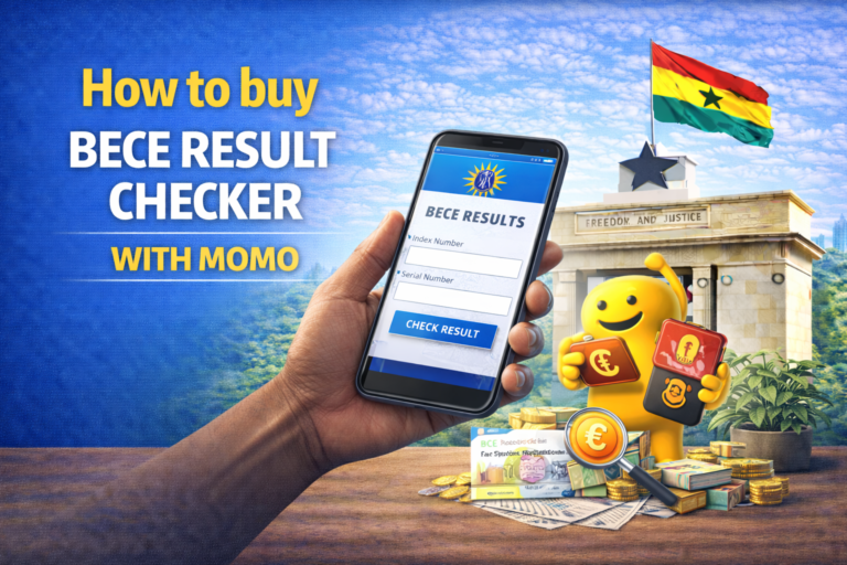 How to Buy BECE Result Checker with MoMo