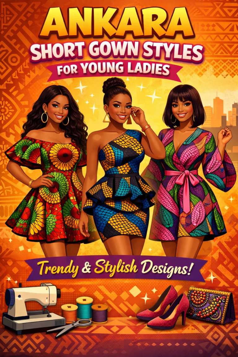 15 Ankara Short Gown Styles for Young Ladies