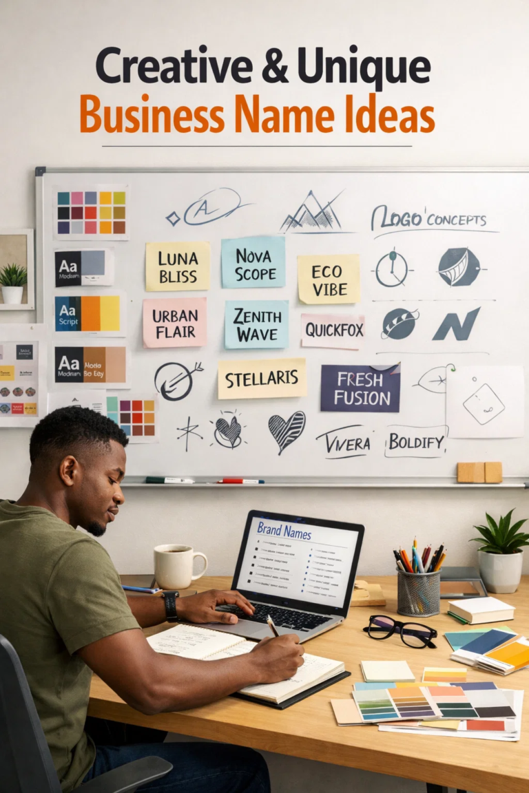 Creative and Unique Business Name Ideas for Your Startup
