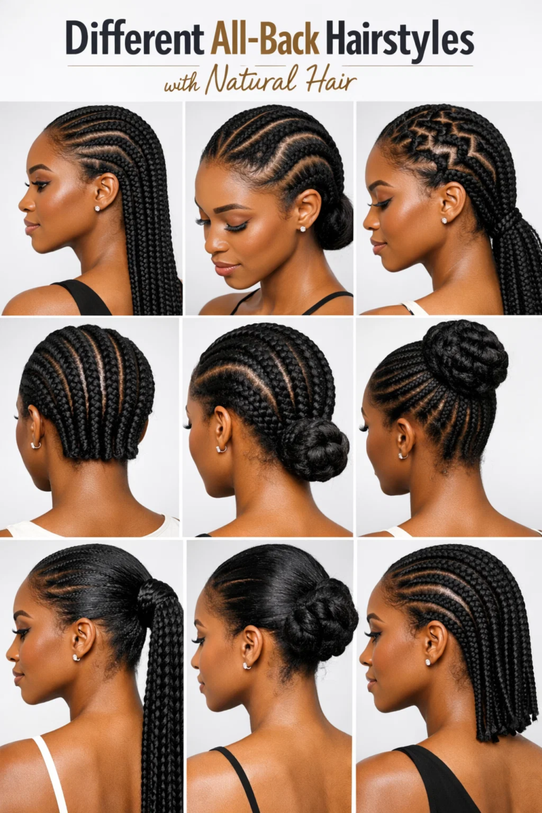 Different All Back Hairstyles with Natural Hair: Easy Styling Ideas