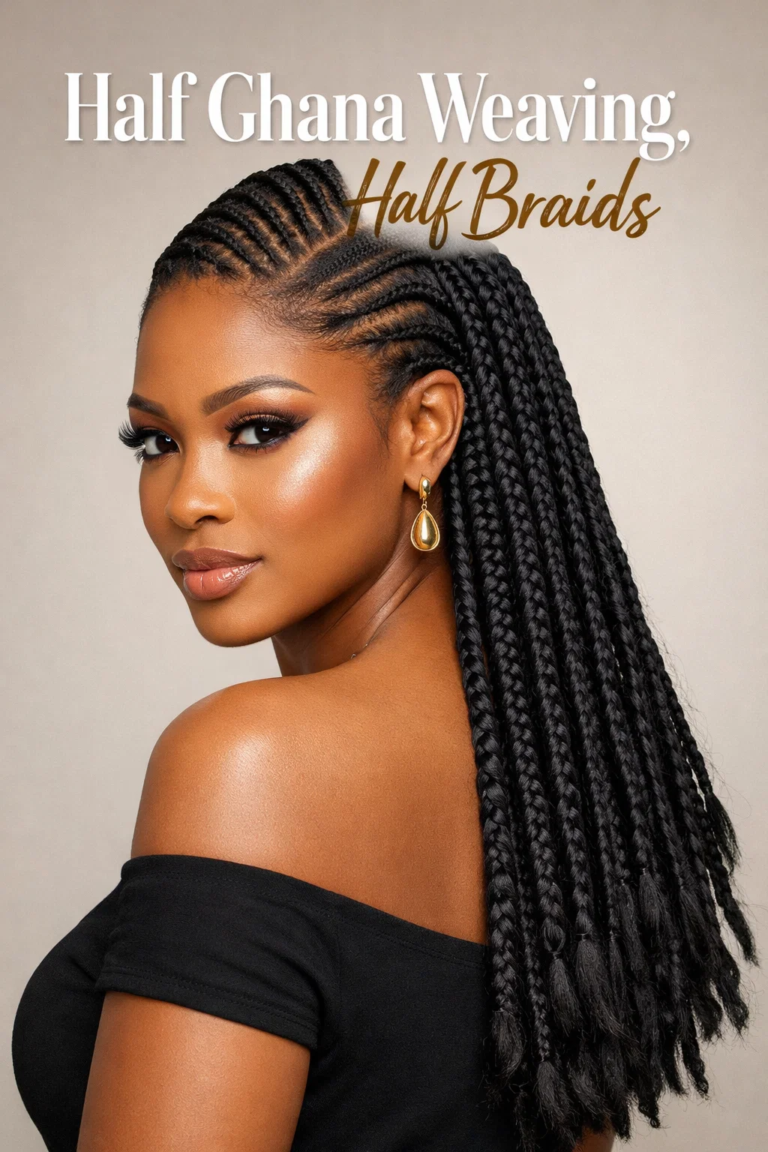 Half Ghana Weaving Half Braids: Stylish Protective Hairstyles to Try