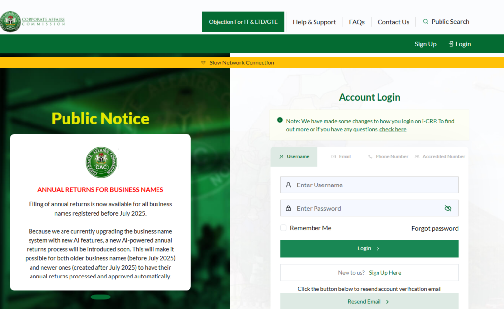 CAC Post Incorporation Fees